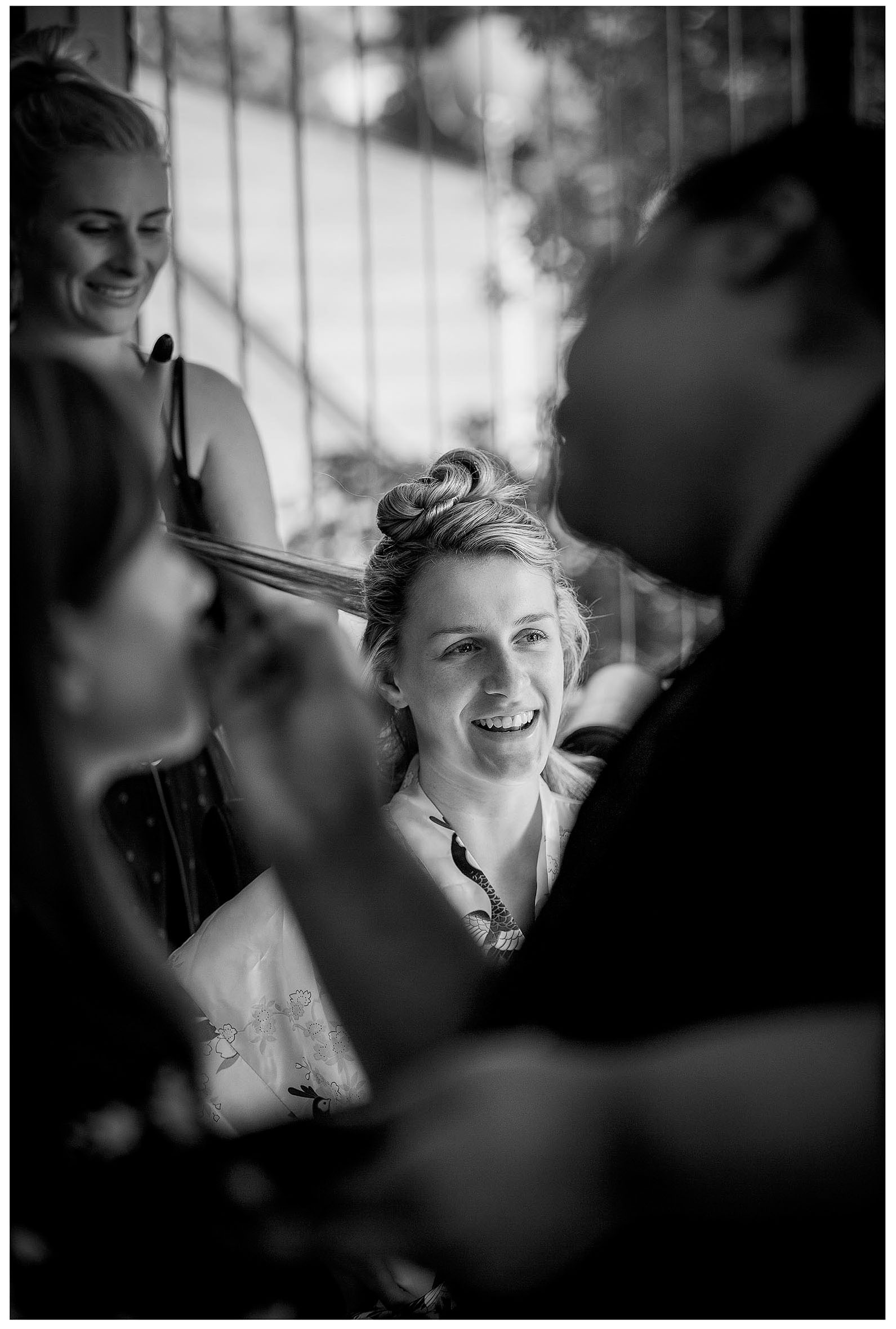 Bride hair and make up Wedding photo by Chris Loufte