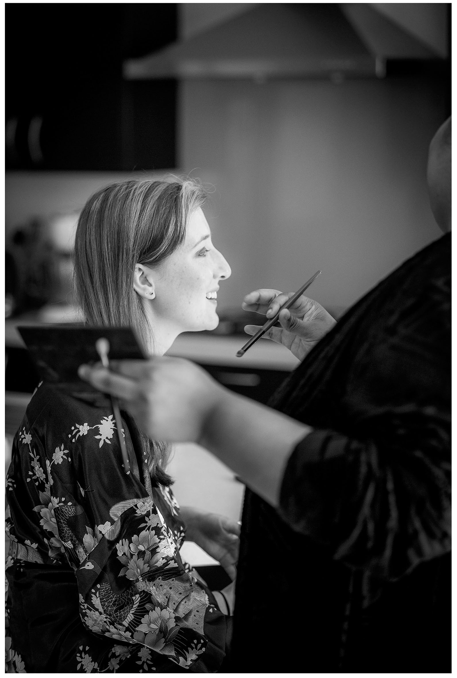 Bride hair and make up Wedding photo by Chris Loufte