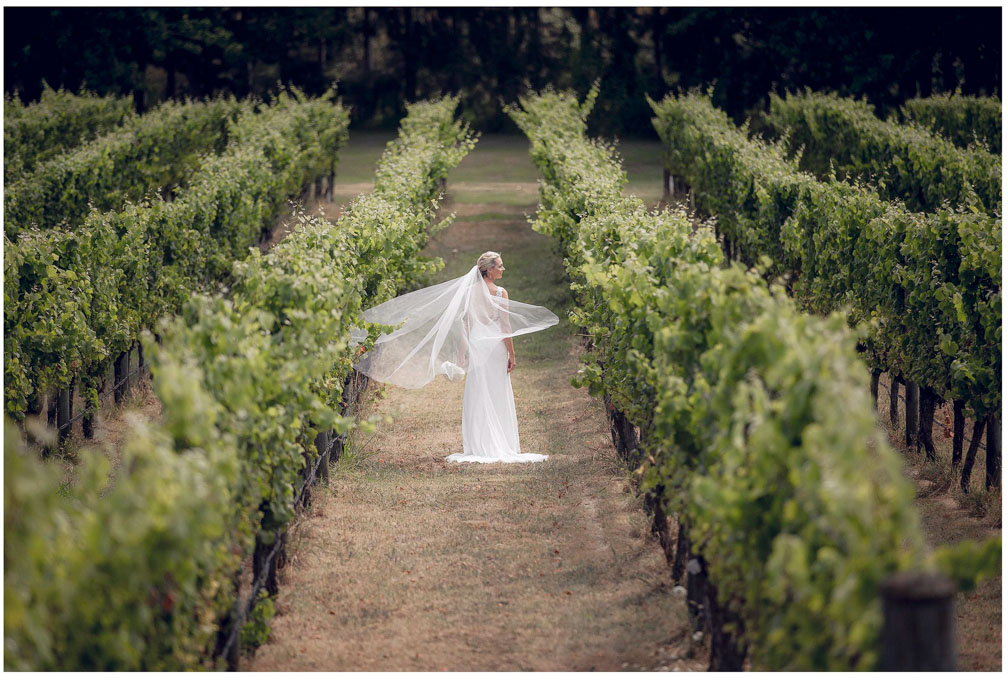 Wedding photo at Villa Maria Auckland by Auckland wedding photographer Chris Loufte