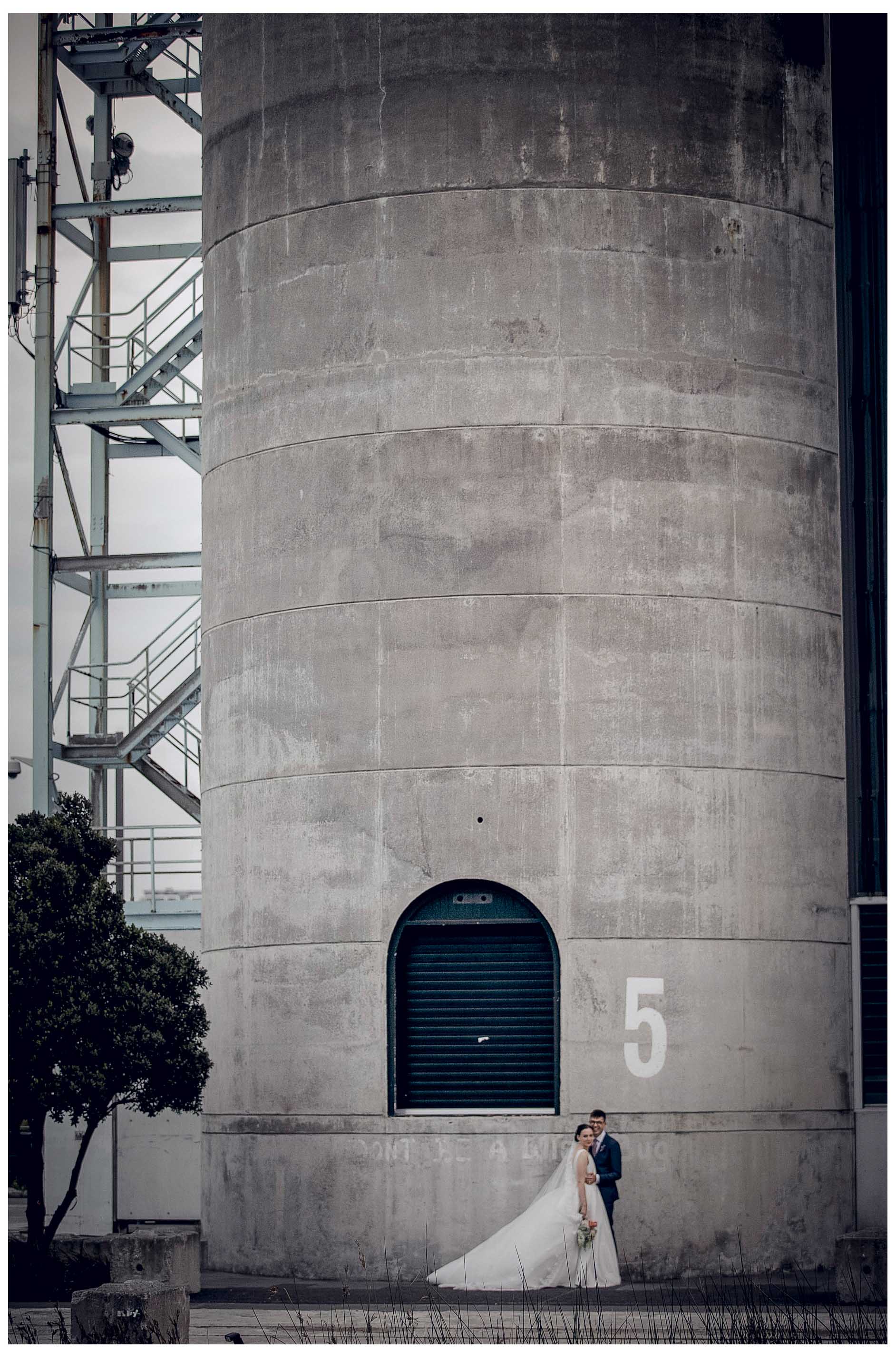 Silo Park Auckland wedding photo by Auckland wedding photographer Chris Loufte