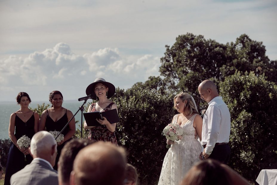 wedding ceremony at for takapuna